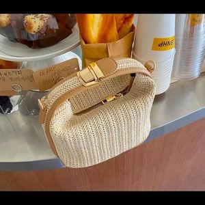 Straw Bohemian Crossbody Bag